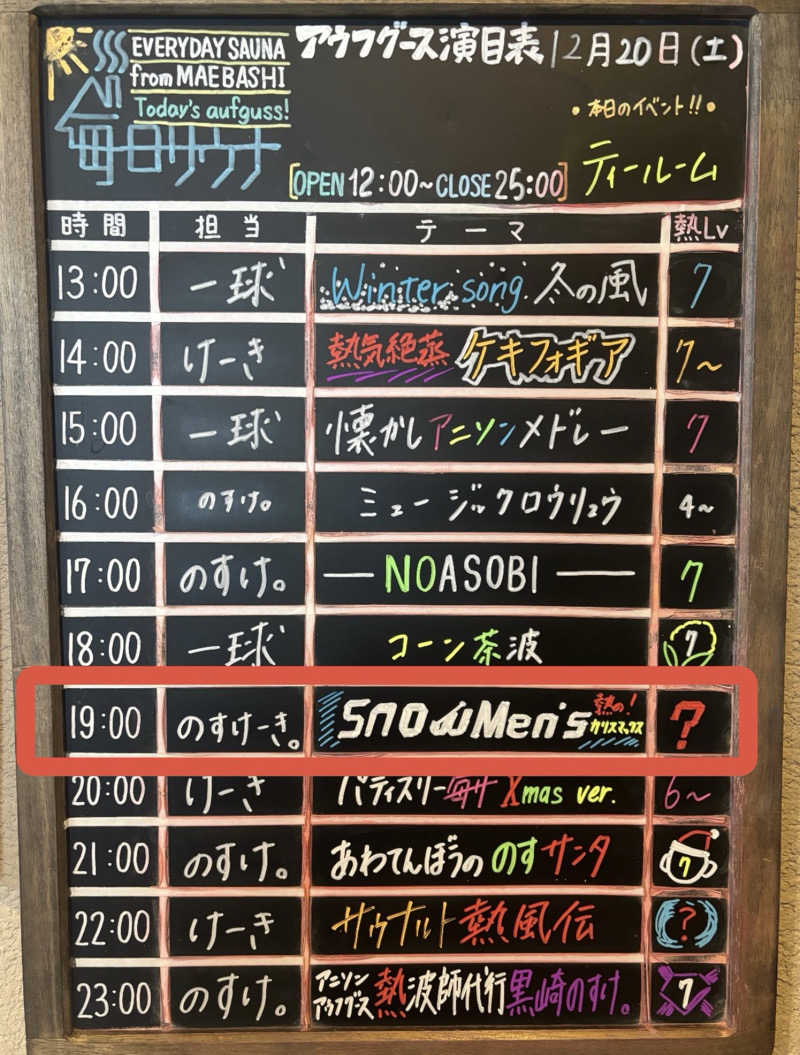 クリーパーパパさんの毎日サウナ 前橋本店のサ活写真