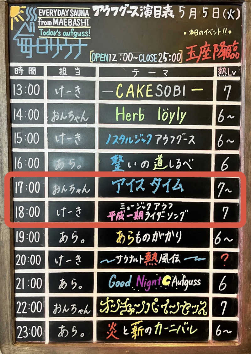 クリーパーパパさんの毎日サウナ 前橋本店のサ活写真