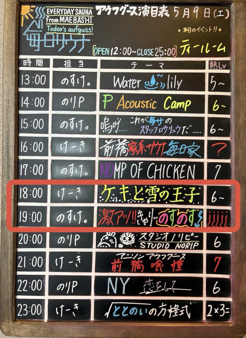 クリーパーパパさんの毎日サウナ 前橋本店のサ活写真