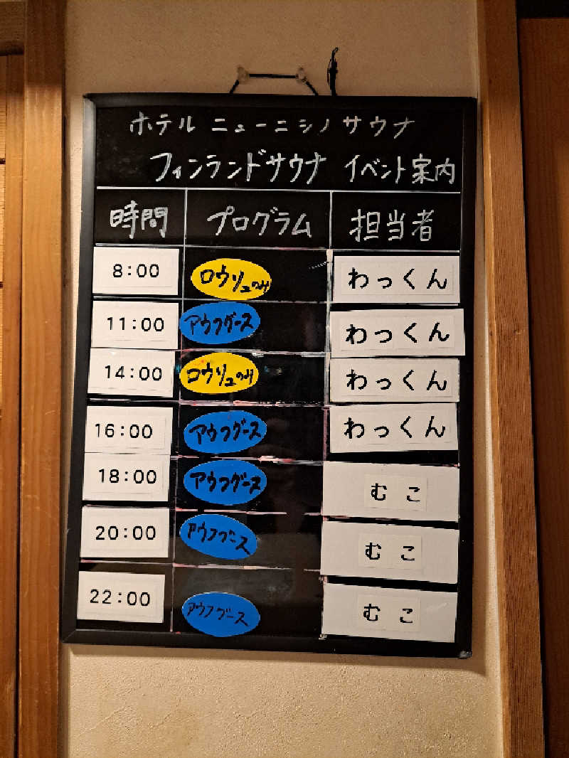 shimitaka7さんのニューニシノサウナ&天然温泉のサ活写真