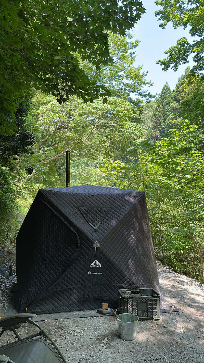 みちこさんの足柄のテントサウナ(川と滝サウナ)のサ活写真