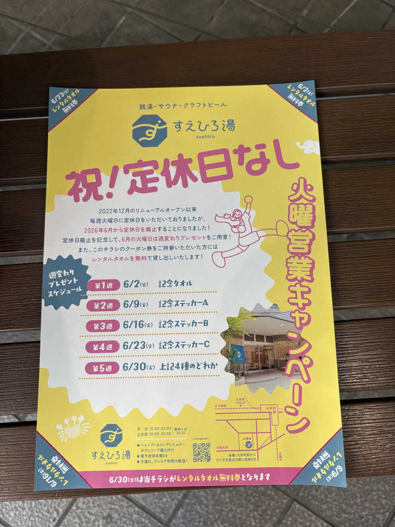 NAMecQさんのすえひろ湯のサ活写真