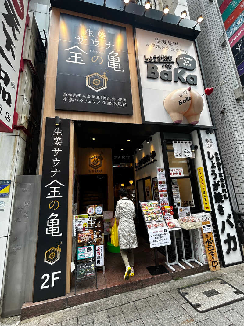 ととのいこさんの生姜サウナ 金の亀のサ活写真