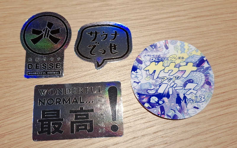 サウナステッカーコレクター通称S.S.Cさんの大阪サウナDESSEのサ活写真