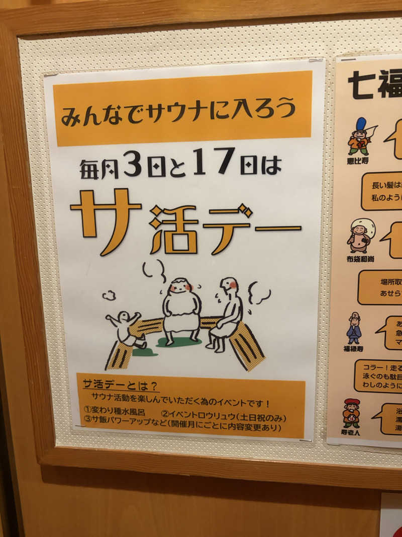 しんちゃんさんの麻生の湯のサ活写真