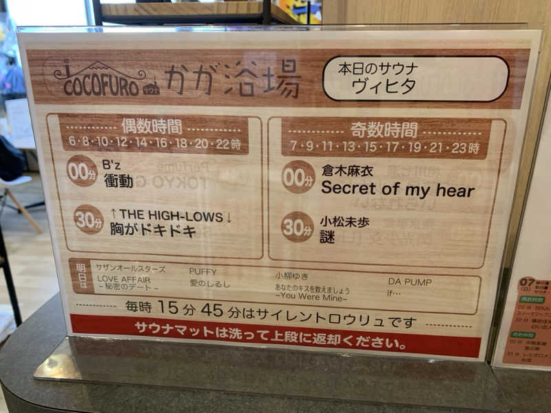 ShiroさんのCOCOFURO かが浴場のサ活写真