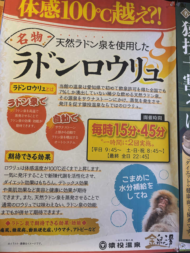 miharuさんの猿投温泉 金泉の湯のサ活写真