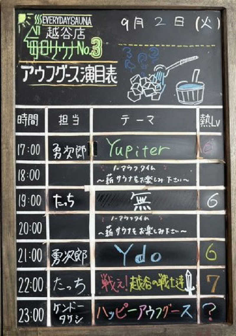 やまさんの毎日サウナ 越谷店のサ活写真