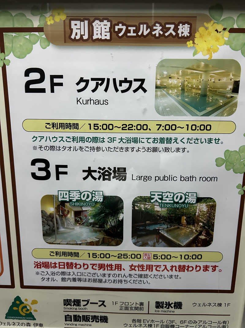 さっささんのウェルネスの森 伊東のサ活写真