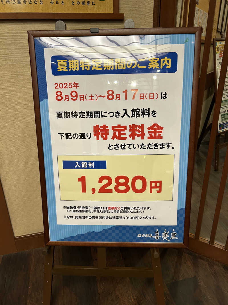 さっささんの溝口温泉 喜楽里のサ活写真