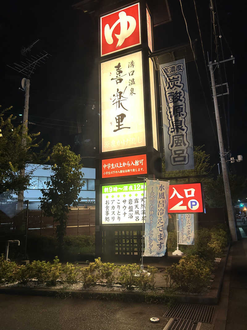 さっささんの溝口温泉 喜楽里のサ活写真