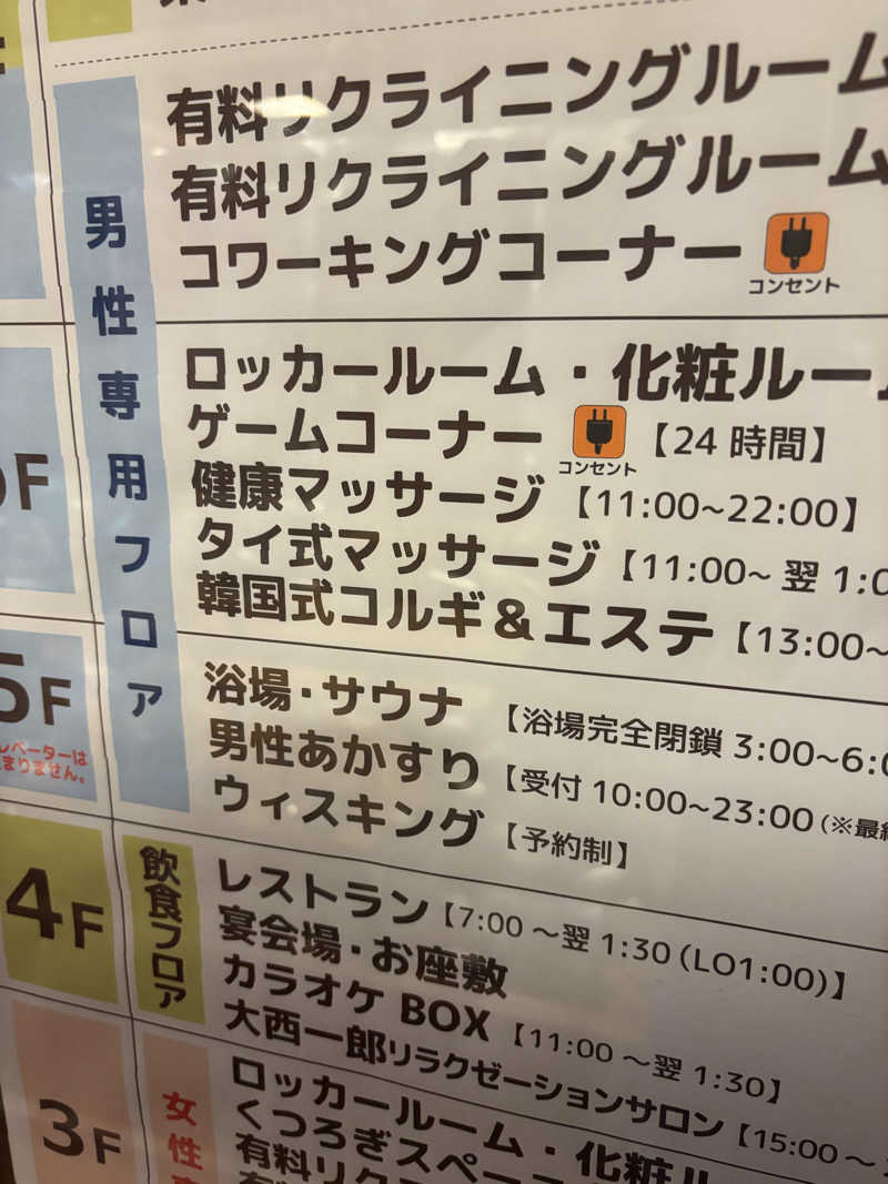 とうめさんのなにわ健康ランド 湯〜トピアのサ活写真