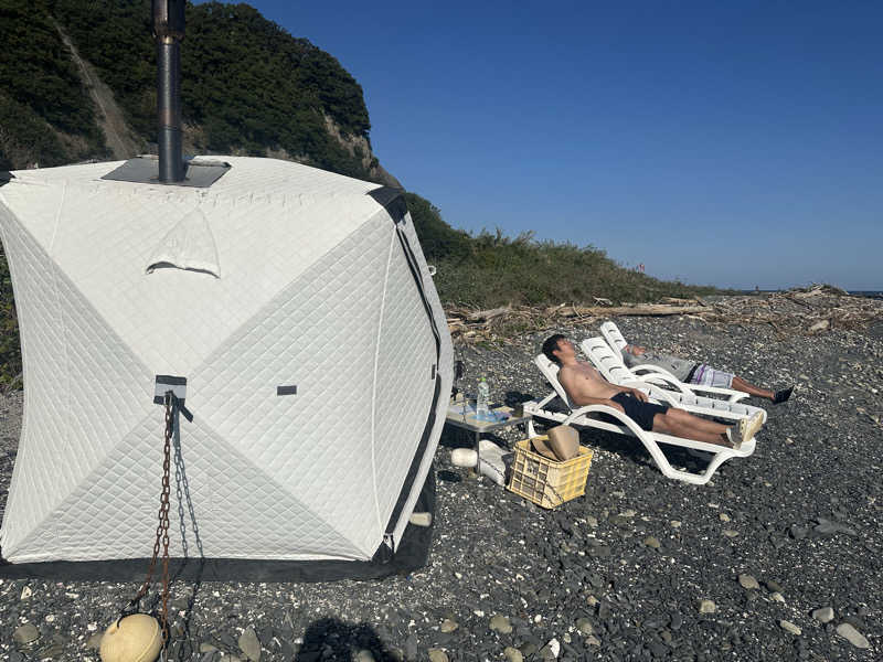 ゆでたまごさんのくじらロックテントサウナのサ活写真