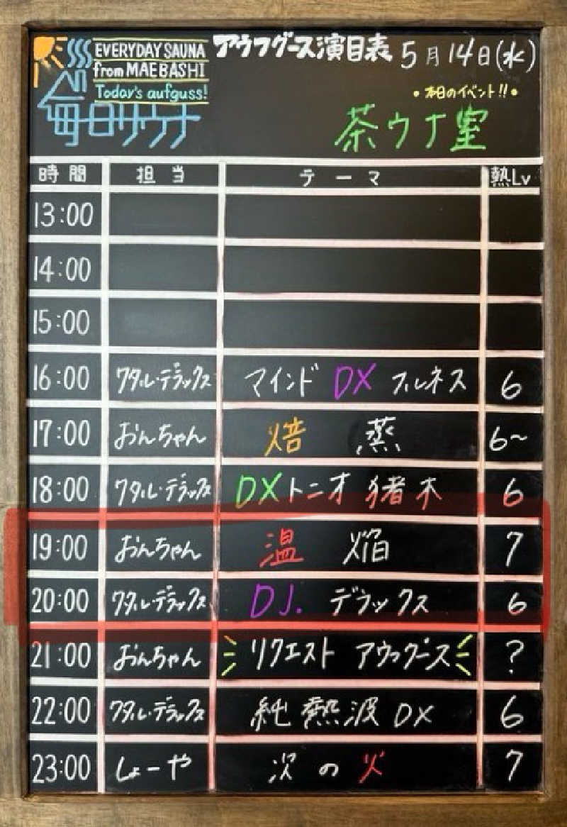 マジたつさんの毎日サウナ 前橋本店のサ活写真