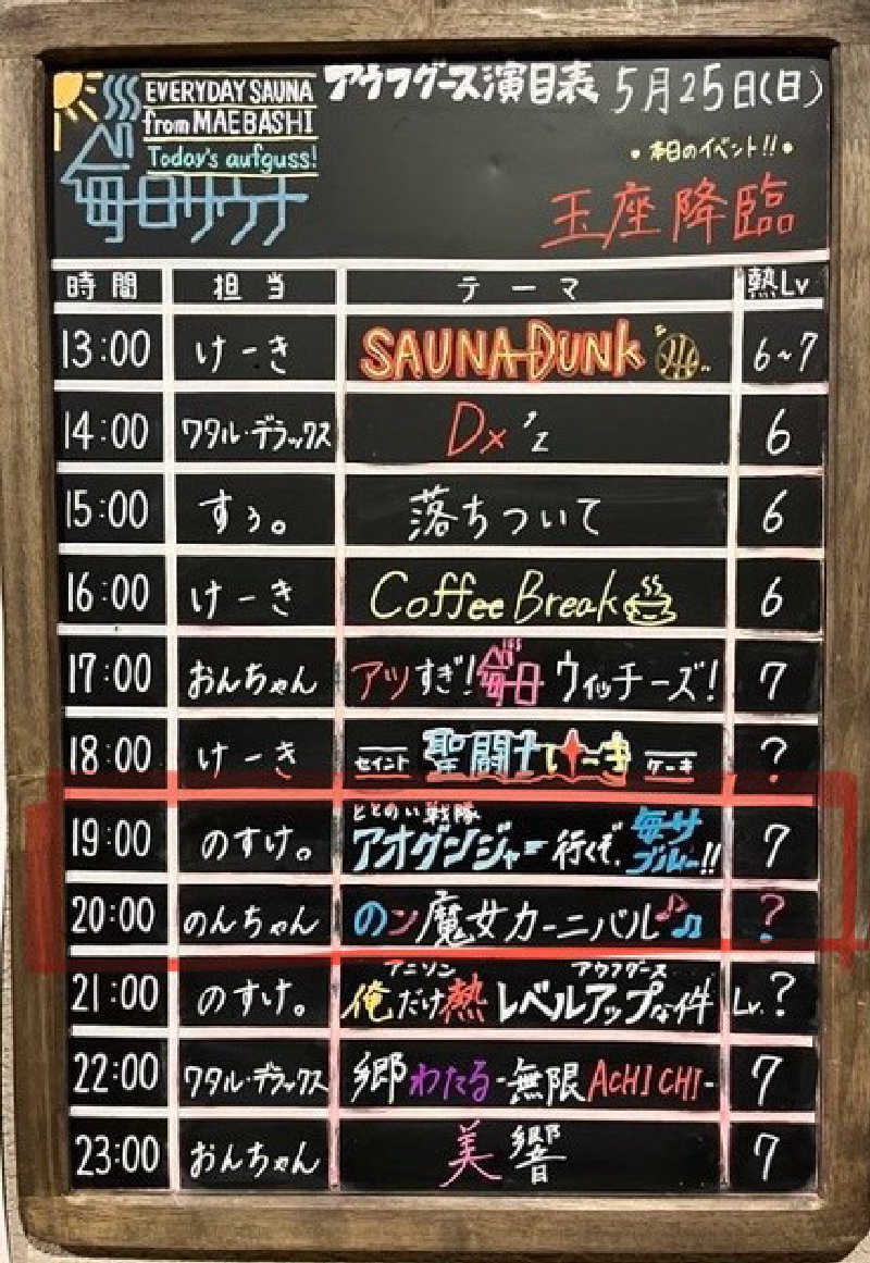 マジたつさんの毎日サウナ 前橋本店のサ活写真