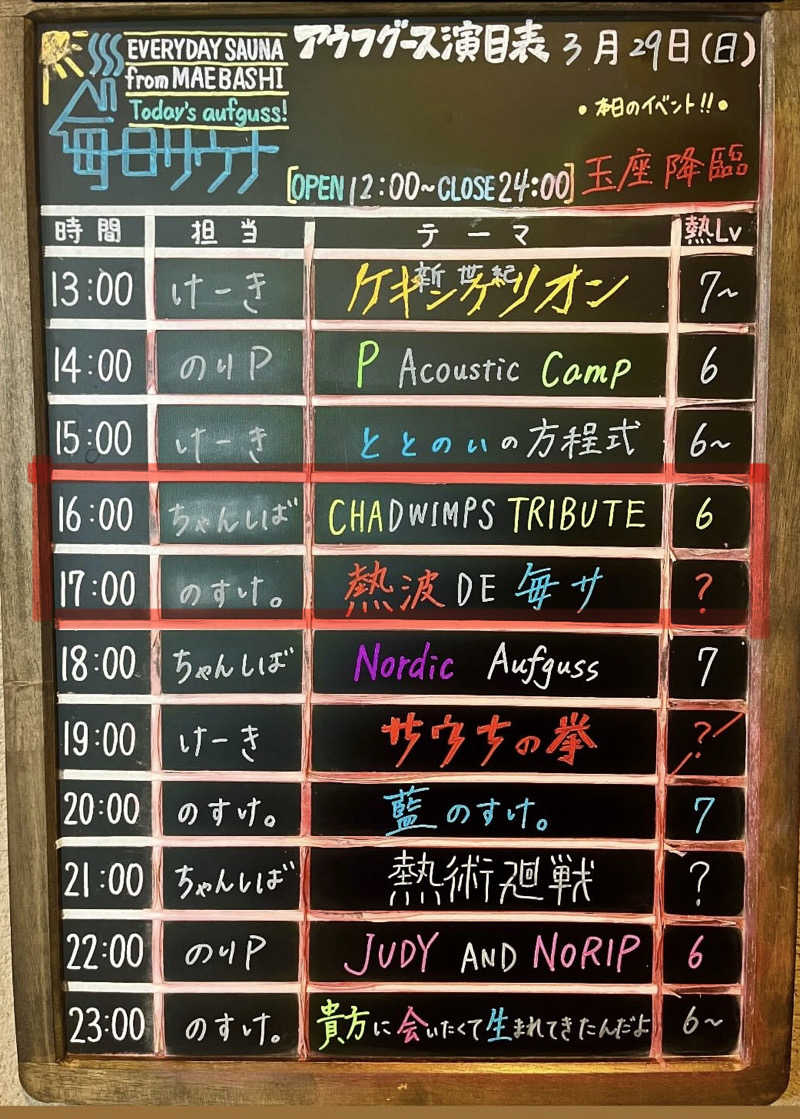 マジたつさんの毎日サウナ 前橋本店のサ活写真