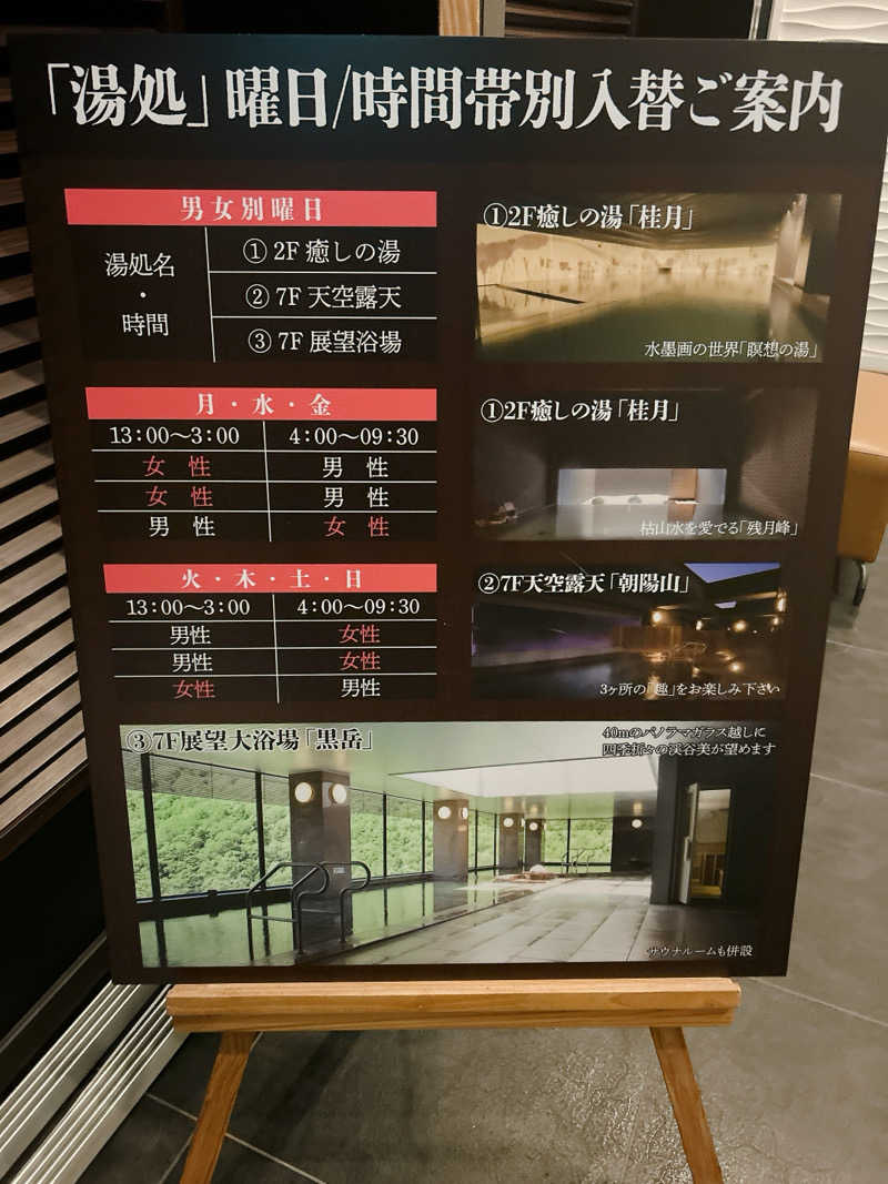 優さんの層雲峡 朝陽亭のサ活写真