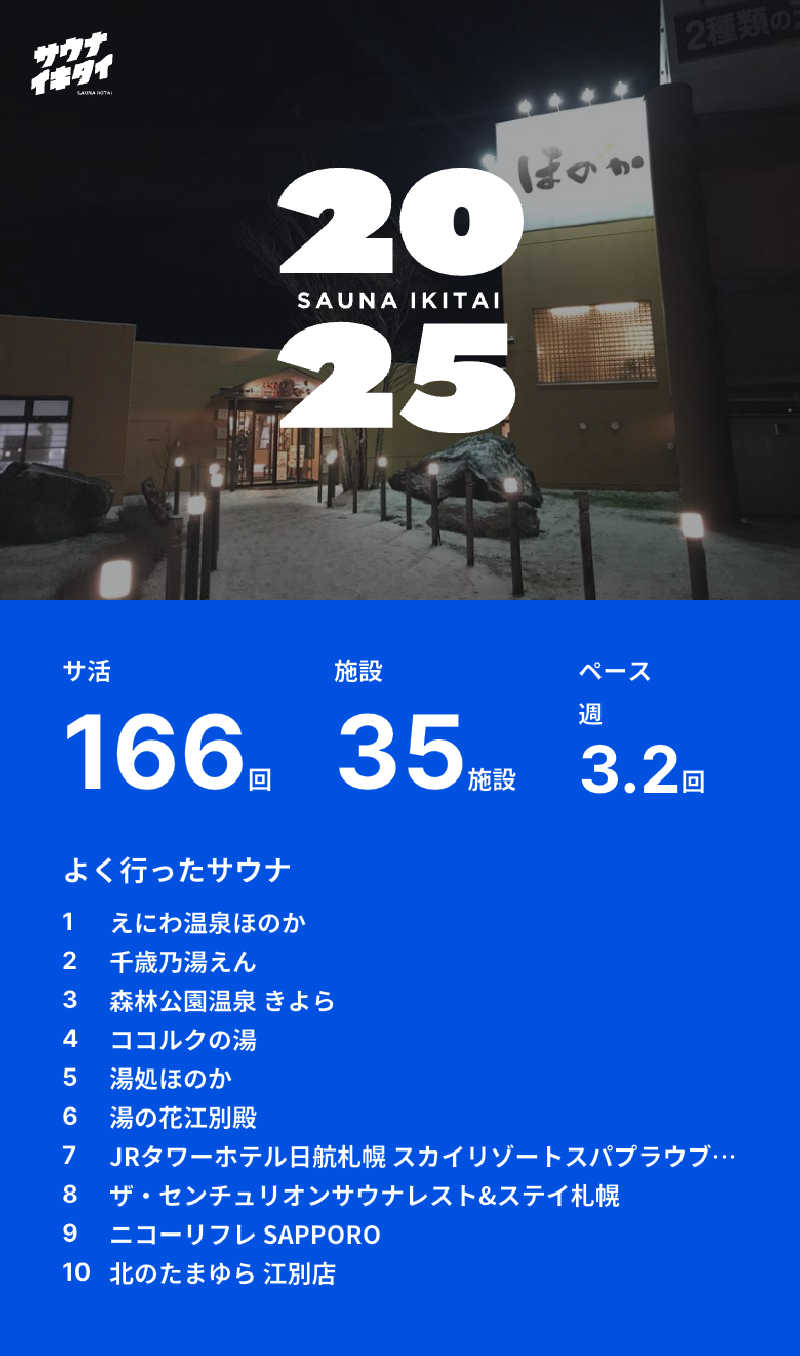 優さんの北のたまゆら 江別店のサ活写真