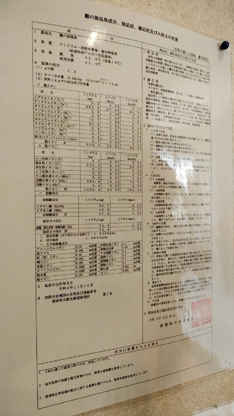 源泉かけ流しサウナーさんの天然の湯いよ温泉(いよプリンスホテル)のサ活写真