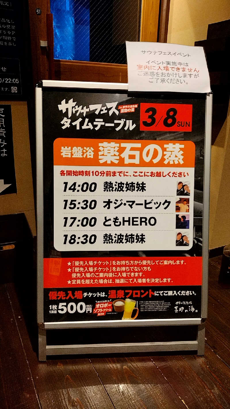 源泉かけ流しサウナーさんの伊予の湯治場 喜助の湯のサ活写真