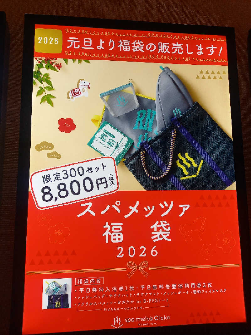 ゴマさんのスパメッツァ おおたか 竜泉寺の湯のサ活写真