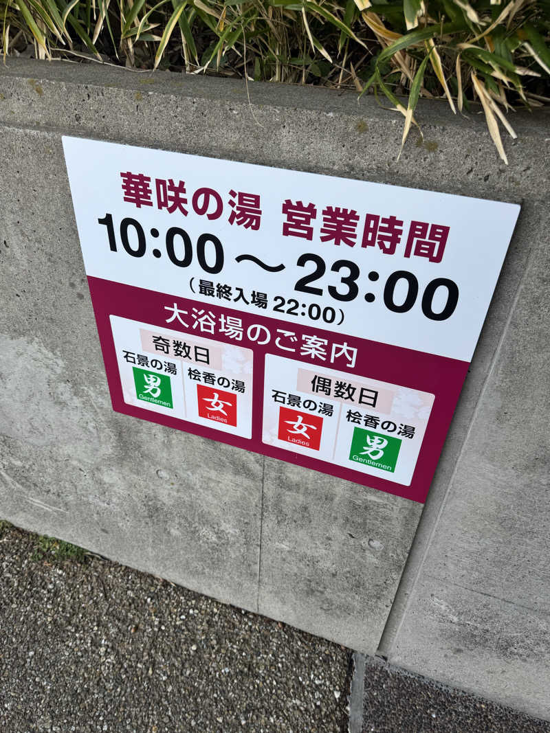 独身貴族さんの華咲の湯のサ活写真