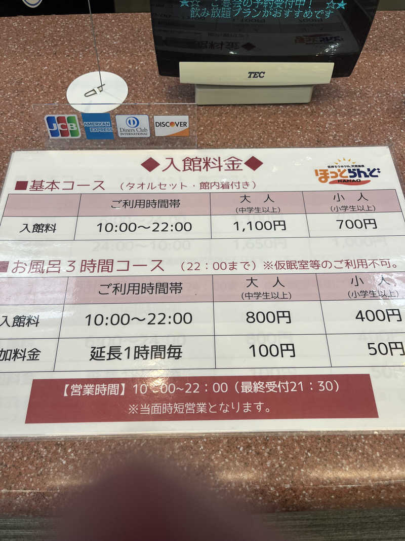 野人さんのほっとらんどNANAOのサ活写真