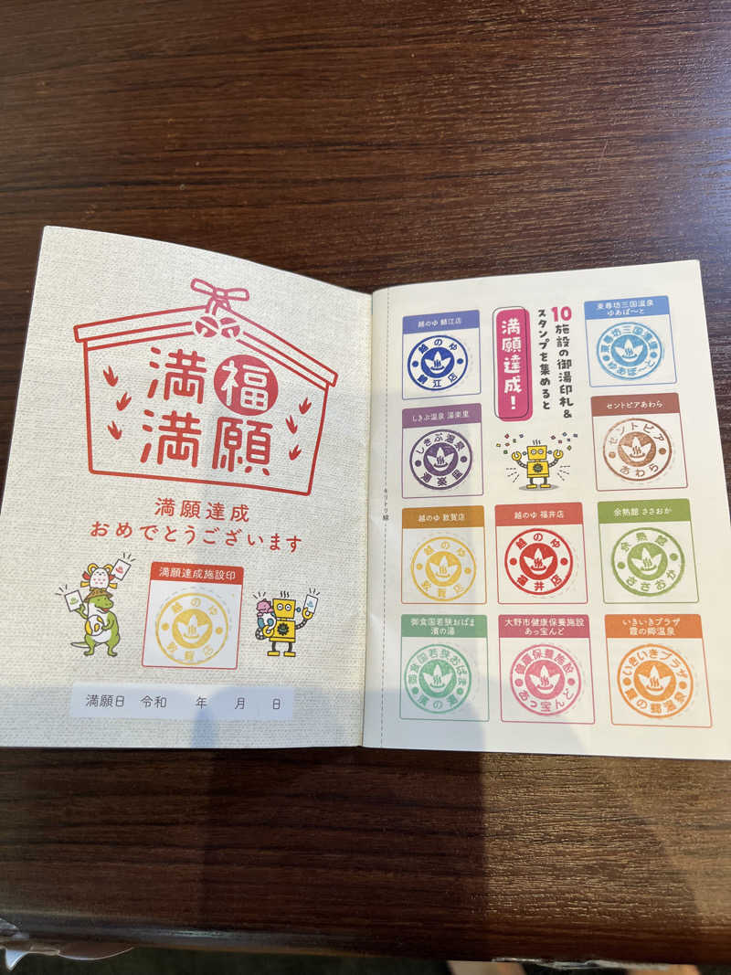 野人さんの越のゆ 敦賀店のサ活写真