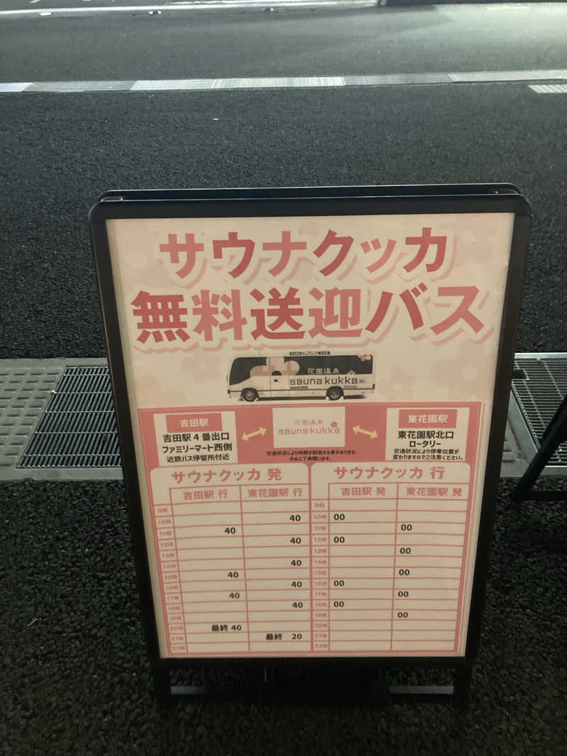 のぎ助さんの花園温泉 sauna kukkaのサ活写真