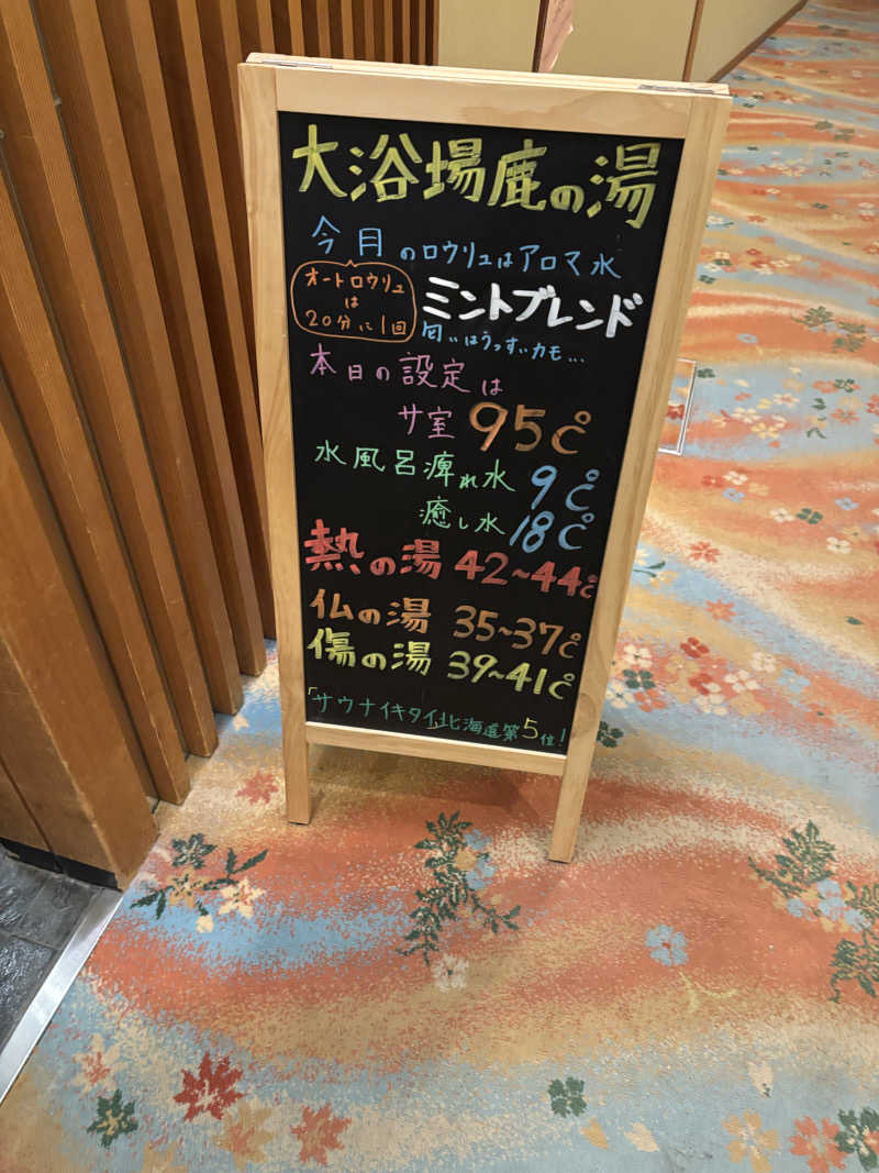 mochyaさんの定山渓 鹿の湯のサ活写真
