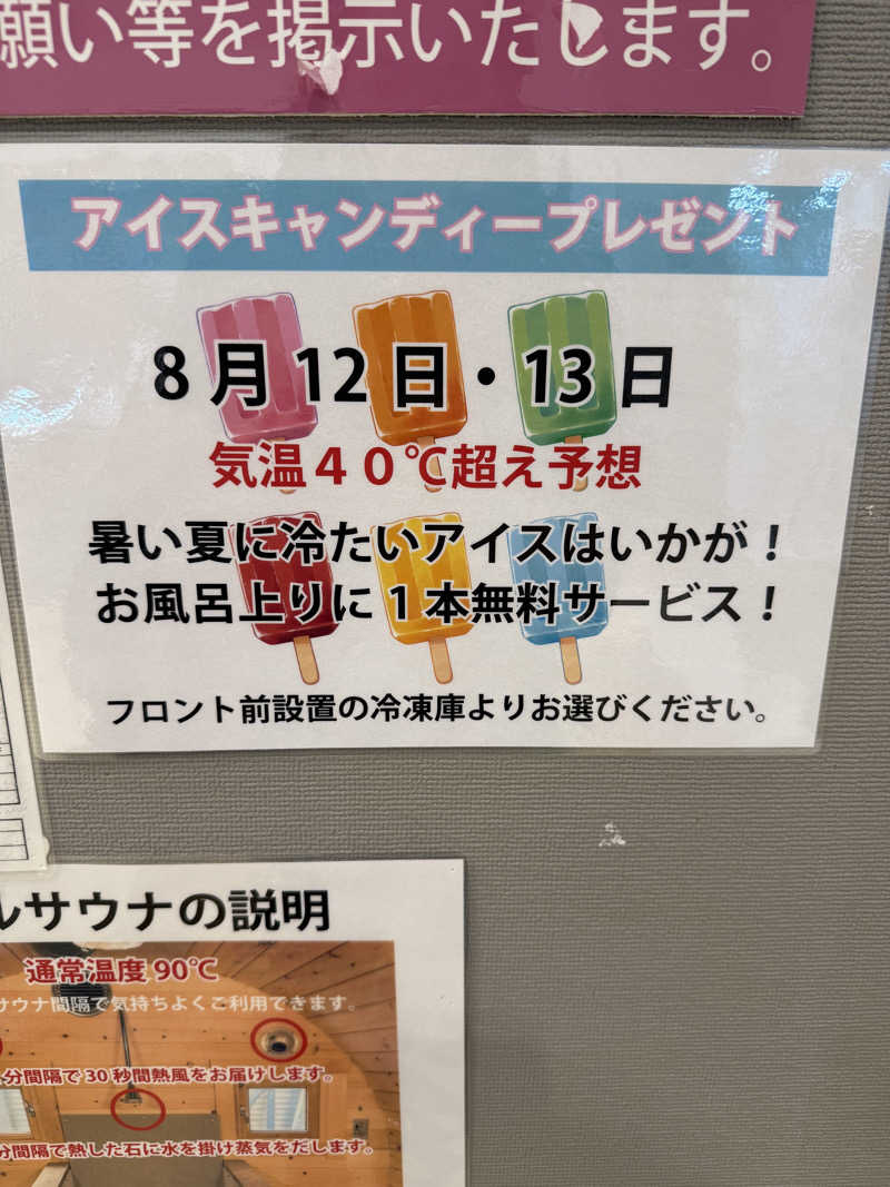 ニックさんの富士山天然水SPA サウナ鷹の湯のサ活写真
