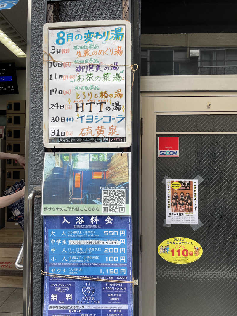 ぽらきちさんの天然温泉 湯どんぶり栄湯のサ活写真