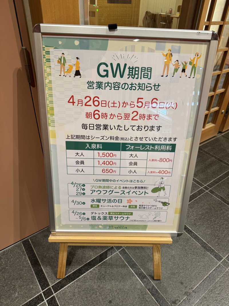 NOSさんの天然温泉 仙台コロナの湯のサ活写真