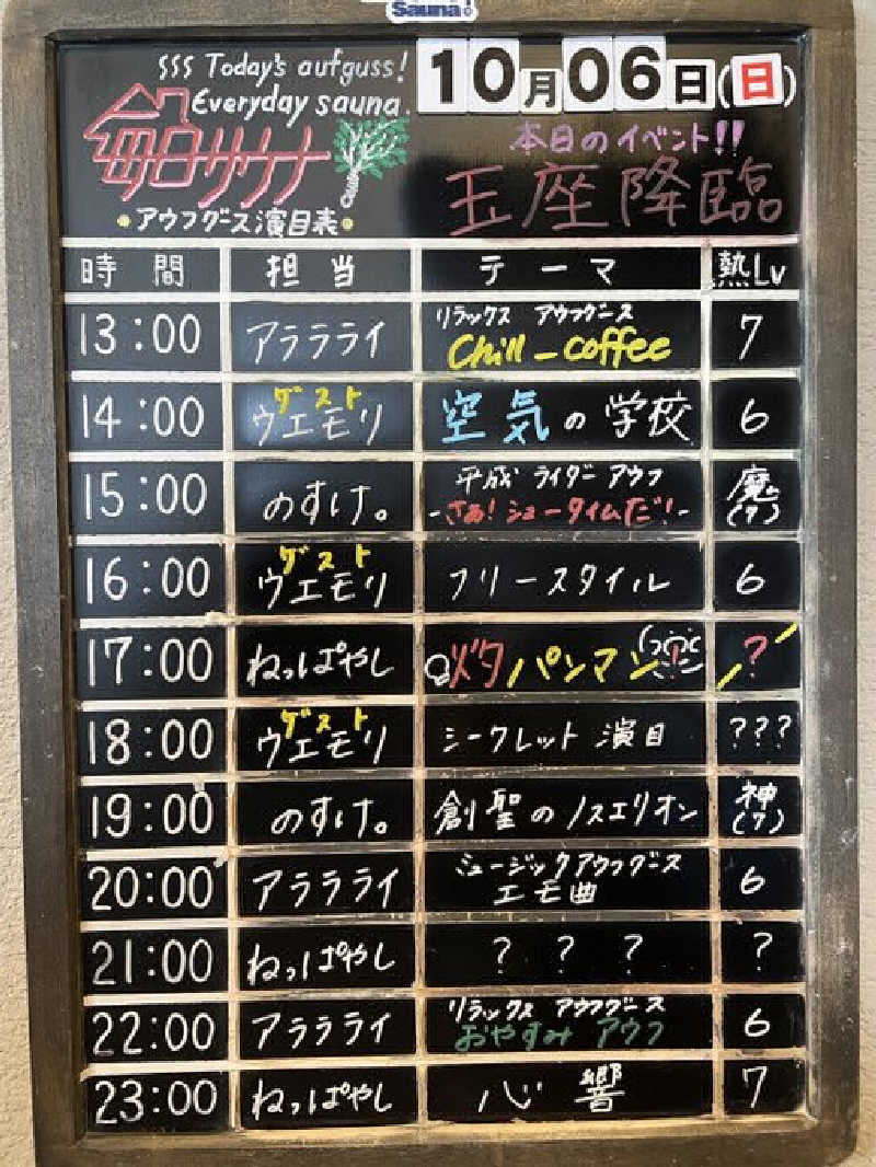 りさんの毎日サウナ 前橋本店のサ活写真