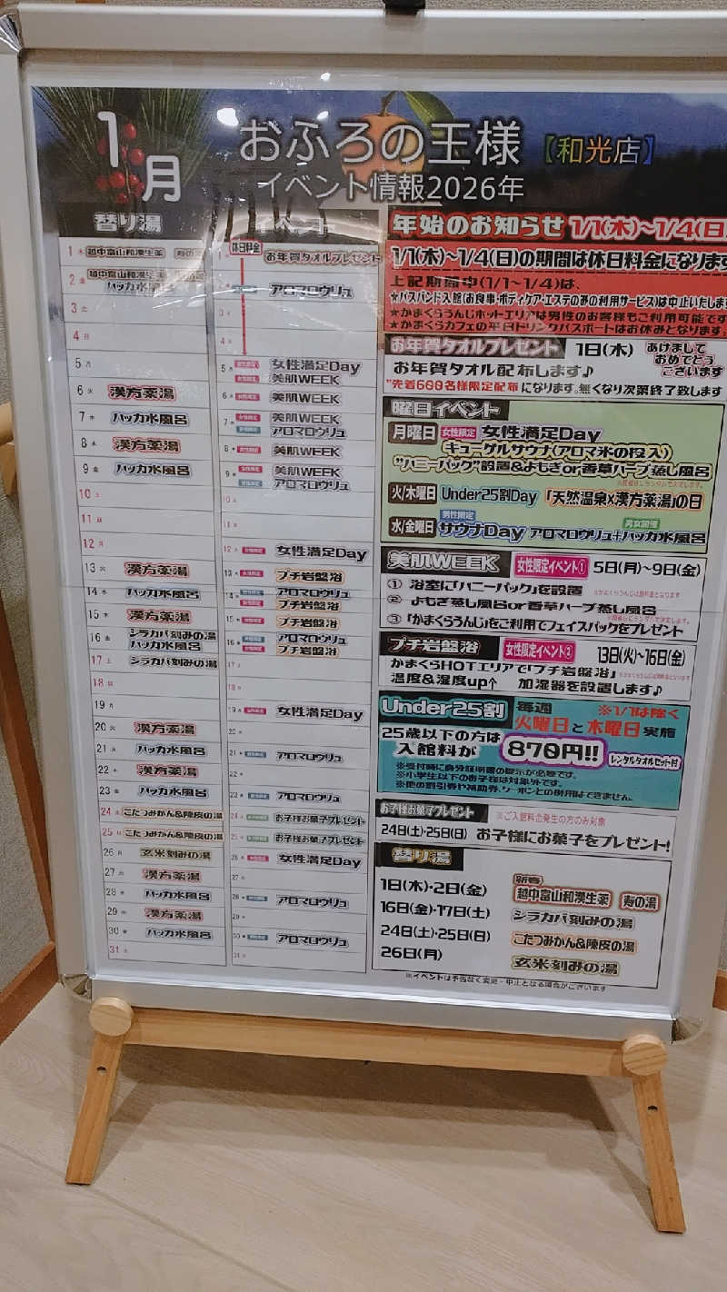 たぬちいさんのおふろの王様 和光店のサ活写真