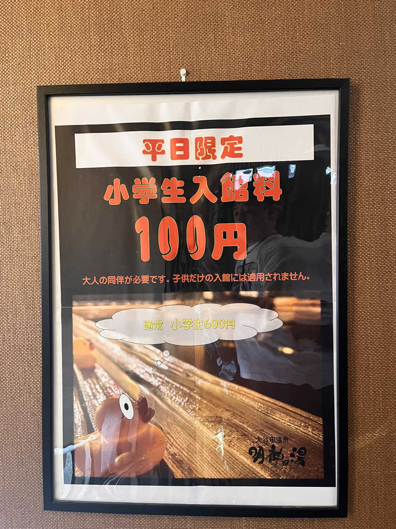 ekkyさんの大谷田温泉 明神の湯のサ活写真