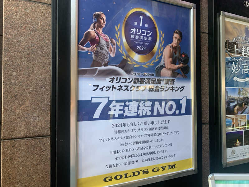 チャーミーさんのゴールドジム名古屋錦のサ活写真