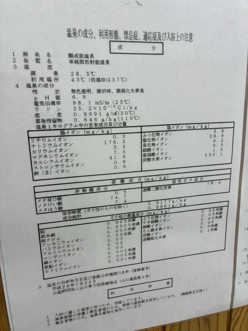 Areeeeさんの道の駅 願成就温泉のサ活写真