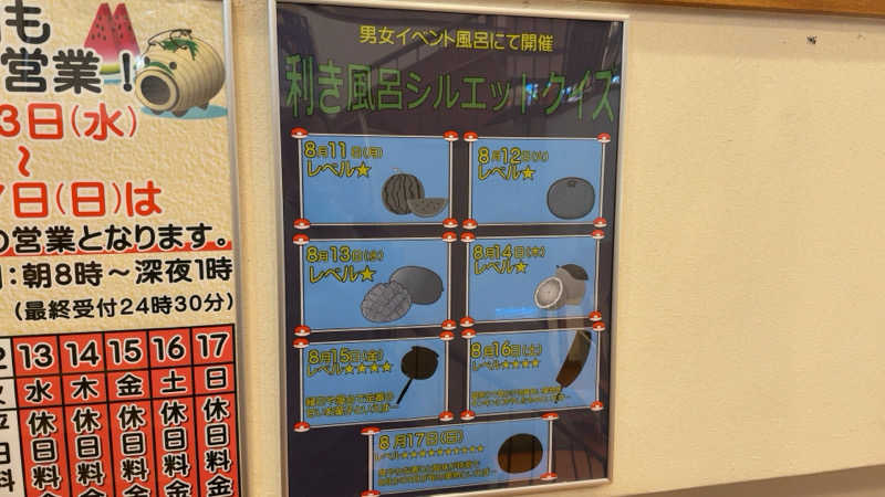 ちょくさんの南増尾 健美の湯のサ活写真