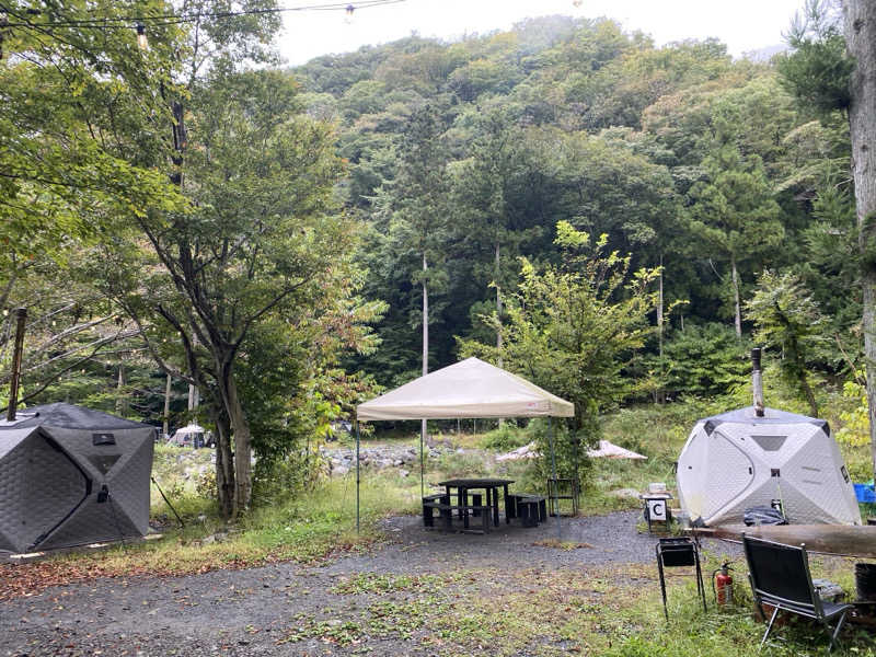 まささんの道志川サウナのサ活写真