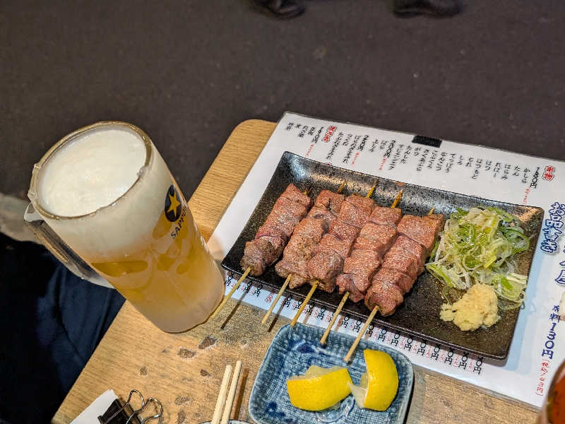 レバーと生ビール
