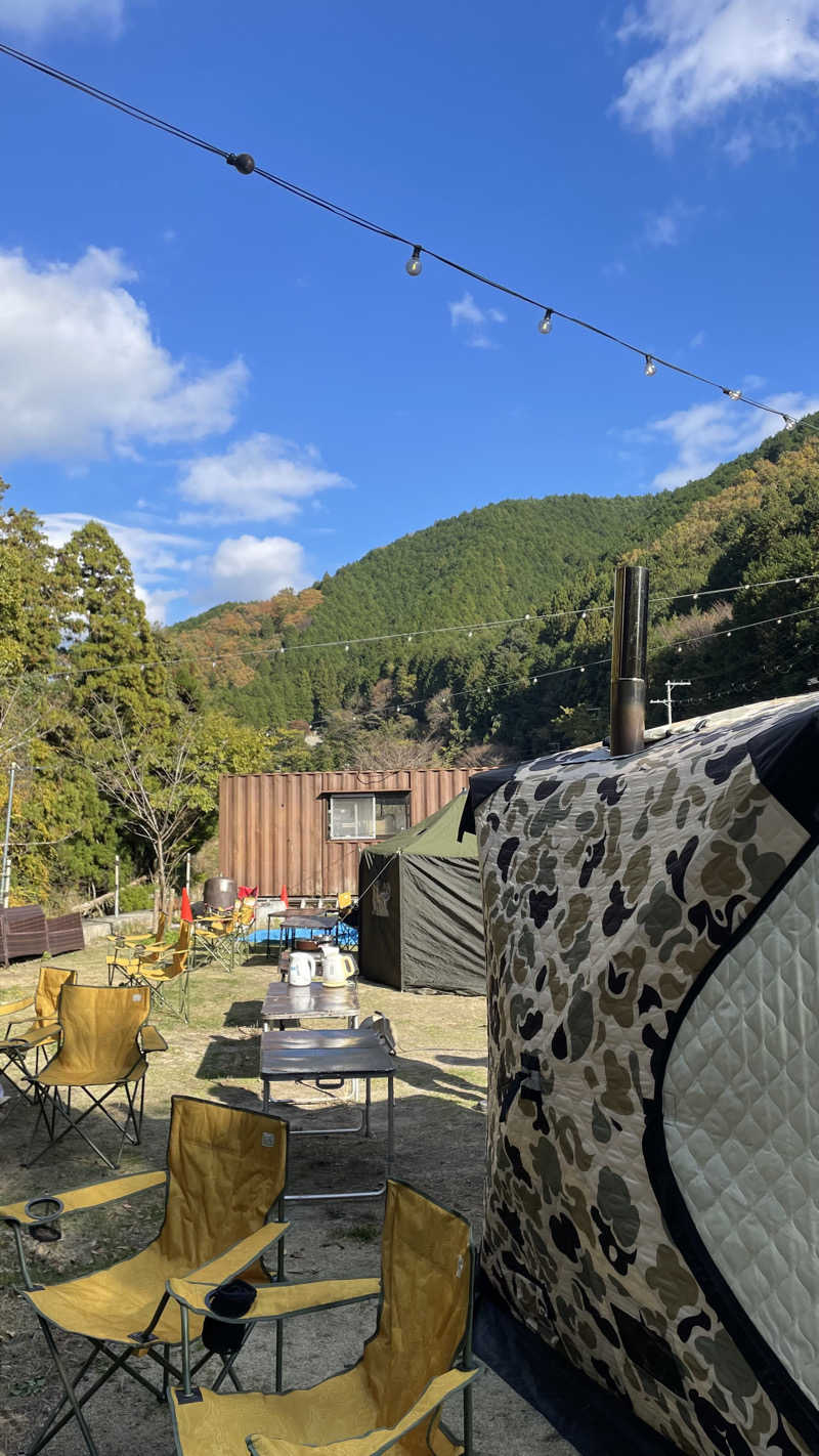 やっこちさんの箕面市止々呂美 川とBBQのキャンプフィールドのサ活写真