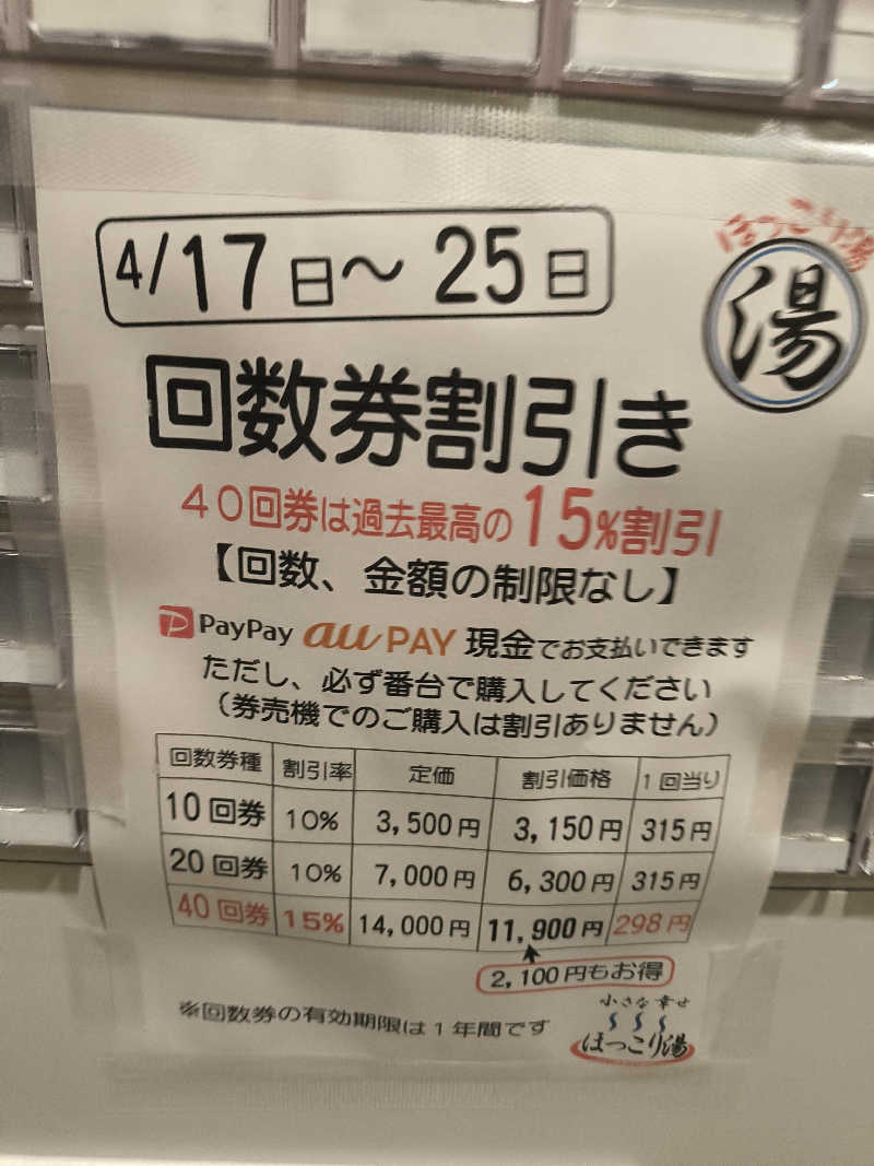 ドケチさんのほっこり湯のサ活写真