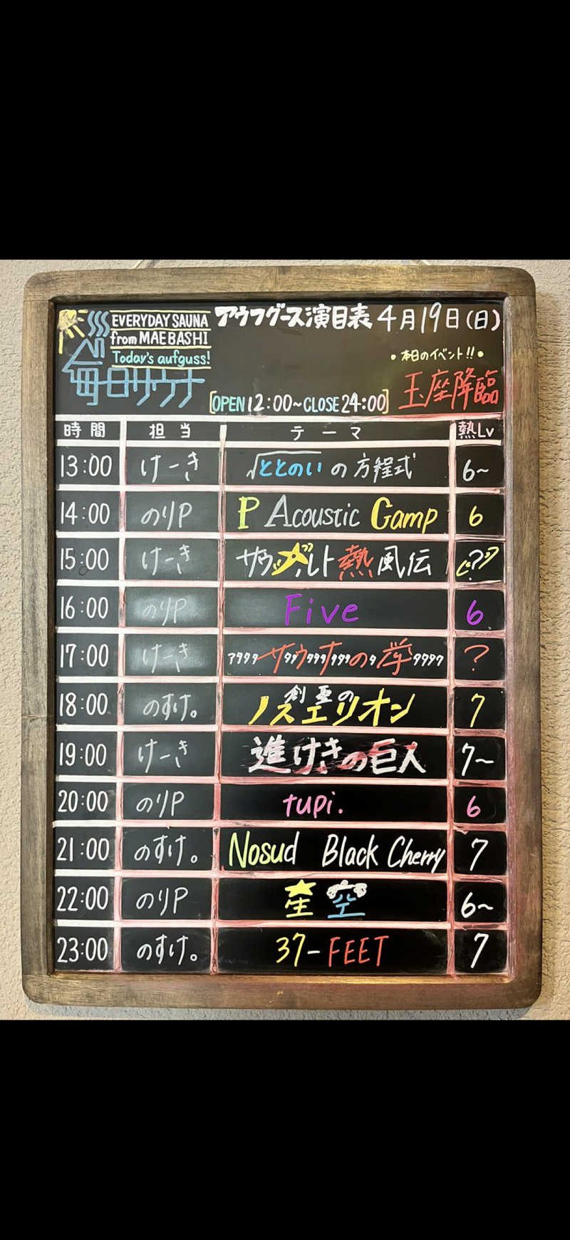 サフレ3号さんの毎日サウナ 前橋本店のサ活写真
