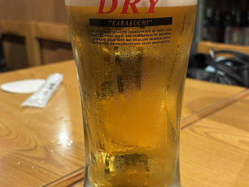 生ビール大ジョッキ🍺