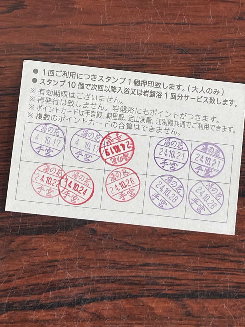 harimauさんの湯の花手宮殿のサ活写真