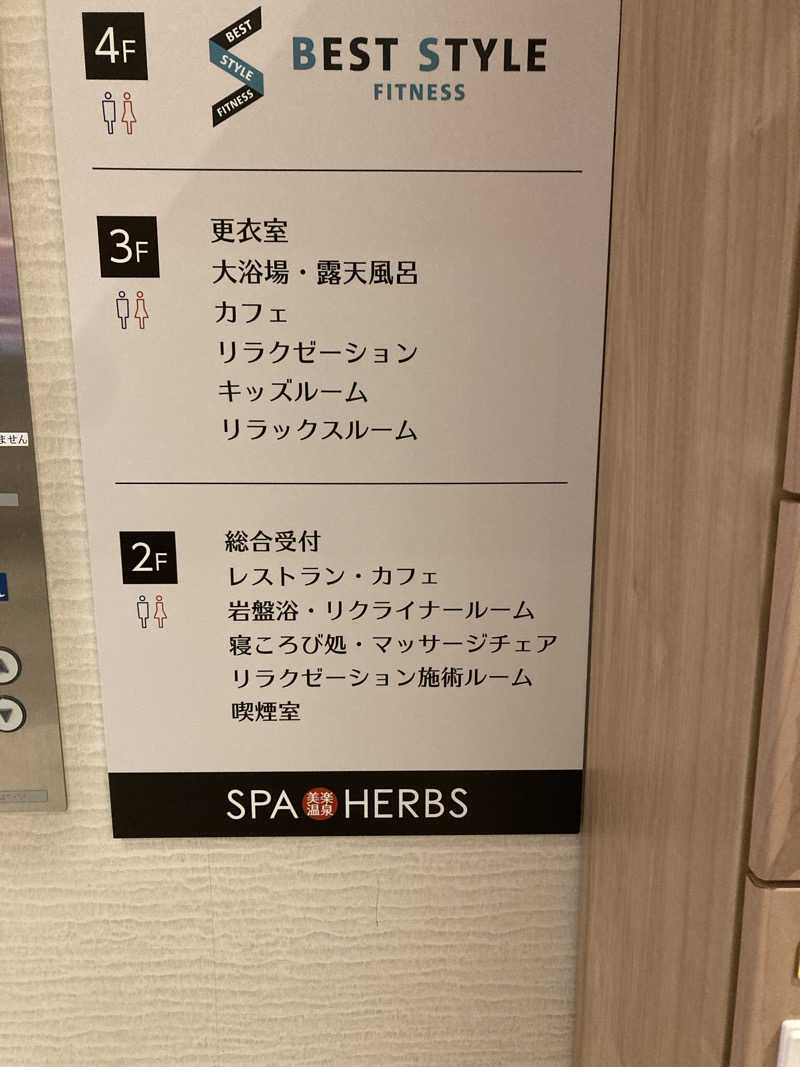 ひよっこさんの美楽温泉 SPA-HERBSのサ活写真