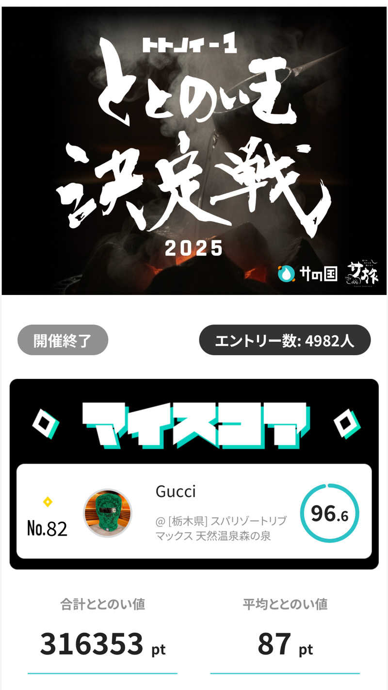 サウナ好きのヤマグチくんさんのお丸山ホテルのサ活写真