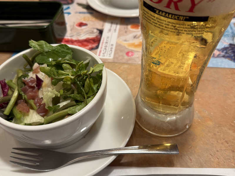 ビール＆サラダ