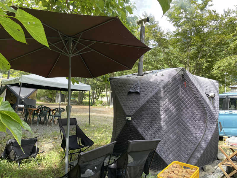 サウナー168さんの道志川サウナのサ活写真